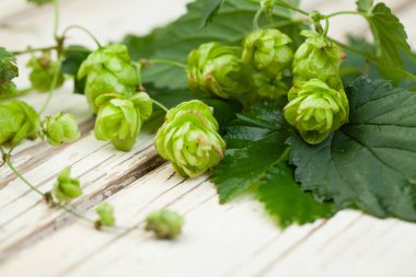 Beyaz ahşap masa organik atlama sayısının