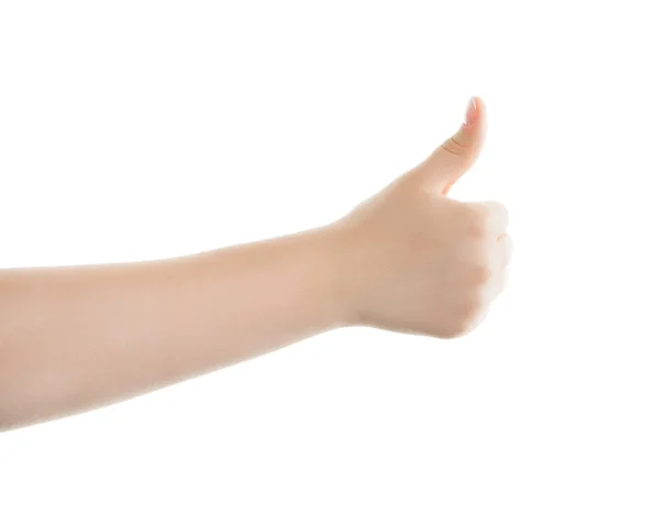 Thumb Hand Isolated — Stock Photo, Image