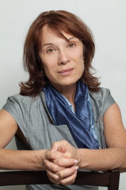 Orta yetişkin kadın yüz, portre