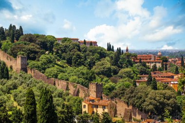 Firenze, İtalya'nın Cityscape manzarası. Floransa yerler
