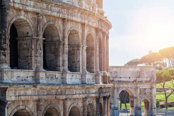 Rzymskie Koloseum Rzymie Włochy Rome Landmark — Zdjęcie stockowe