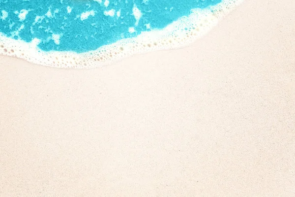 Hermosa arena de playa tropical y fondo de textura de surf . — Foto de Stock