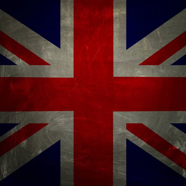 영국 국기 배경입니다. 영국의 빈티지 스퀘어 플래그 — 스톡 사진
