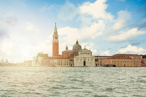 Island in Venice, view of the Grand Canal.