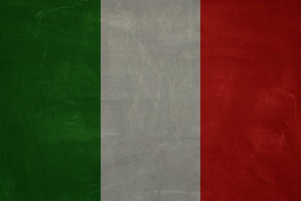 De Italiaanse vlag achtergrond. Vintage vierkante vlag van Italië — Stockfoto