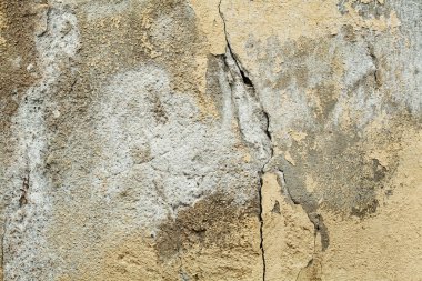 Çatlak ile eski grunge dokular duvar. Alan ile mükemmel arka plan