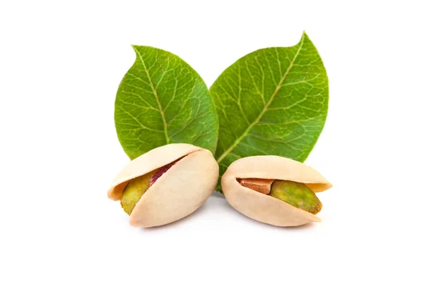 Raw pistachio nut isolated on white background — Stock Photo, Image