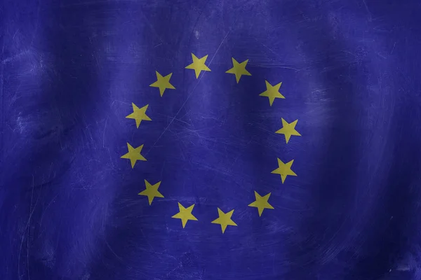 old background with the EU flag. Travel and study in Europe