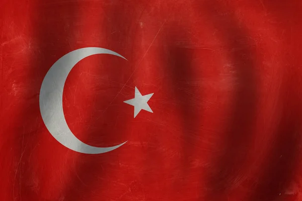 Oude kunst vlag achtergrond. Reizen in Turkije — Stockfoto