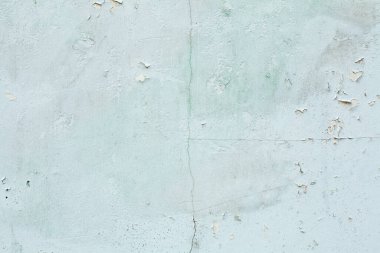 Açık mavi eskimiş duvar dokusu. Çatallı eski arkaplan