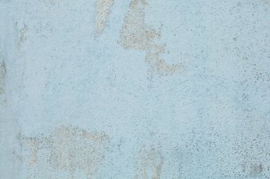 Açık mavi eskimiş duvar dokusu. Çatallı eski arkaplan