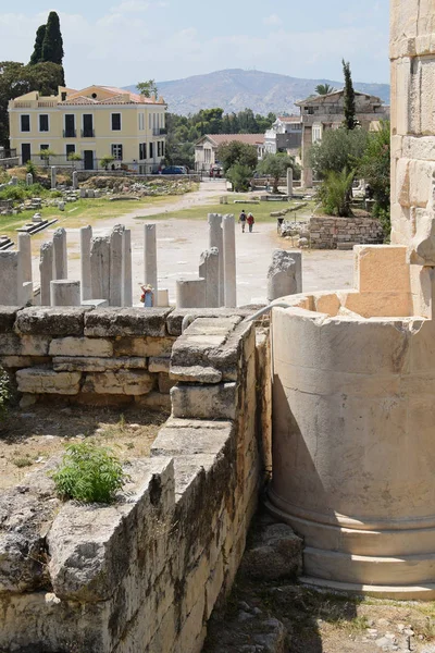 Zobrazení starověkých Agora Athén — Stock fotografie