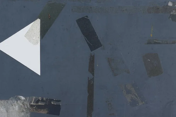 Plamy Naklejki Taśmy Klejącej Metalowej Powierzchni Abstrakcyjne Tło Grunge Kopiowaniem — Zdjęcie stockowe