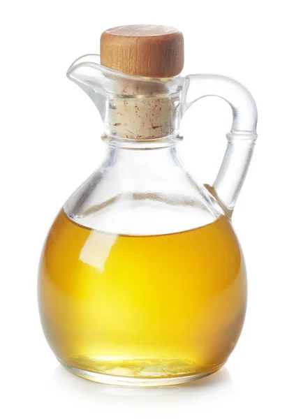 Flasche Olivenöl Isoliert Auf Weißem Hintergrund — Stockfoto