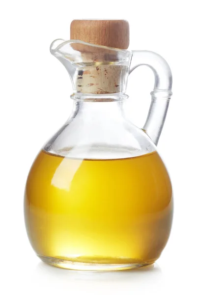 Пляшка Оливкової Олії Ізольована Білому Тлі — стокове фото