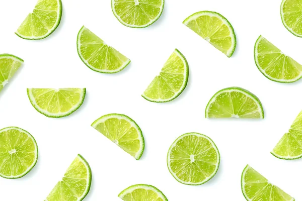 Wzór owoców Plasterki Limonka — Zdjęcie stockowe