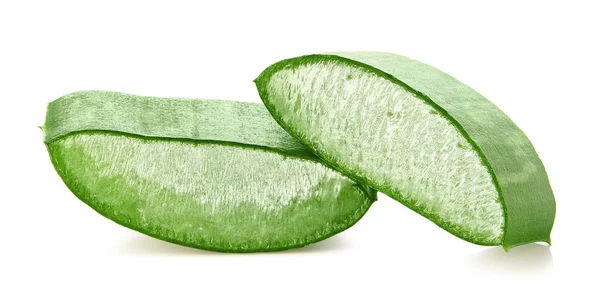 Taze dilimlenmiş Aloe Vera yaprağı — Stok fotoğraf