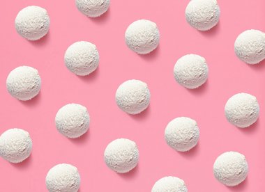 Vanilya dondurma topları deseni