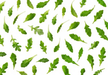 Taze roka veya rucola salata yaprakları deseni