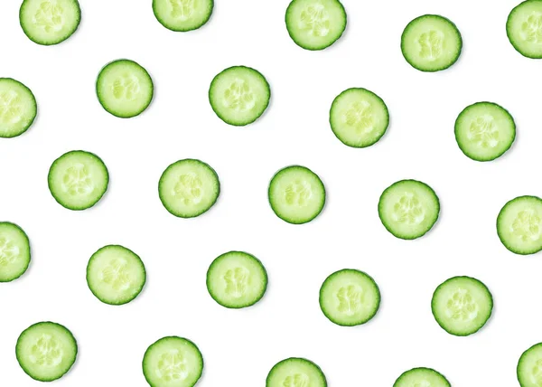 A friss uborka szeletek mintázata — Stock Fotó