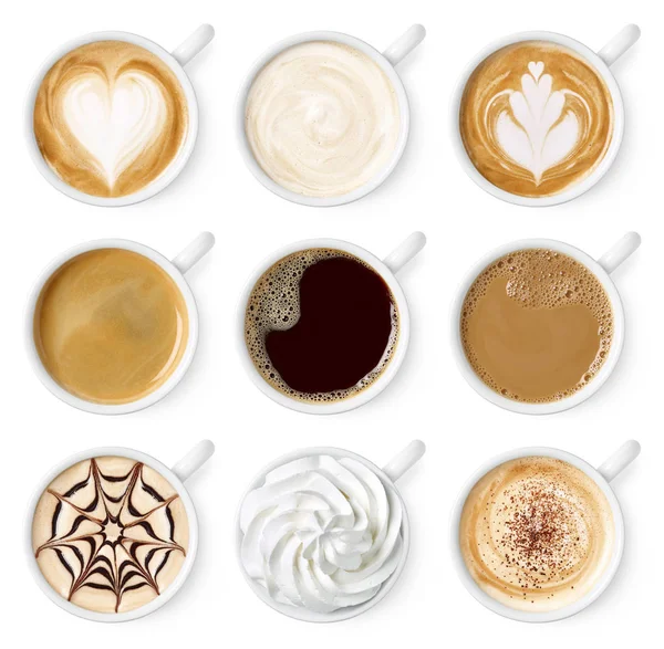 Set verschiedener Kaffeesorten — Stockfoto