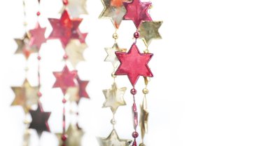 Mutlu Hanuka tebrik kartı arka plan ile david yıldız. 2019 yeni yıl için tatil tasarım. 