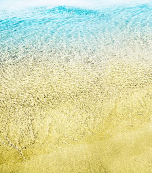 Ansicht Von Oben Auf Meerwasser Und Sand Textur Bild Antenne — Stockfoto