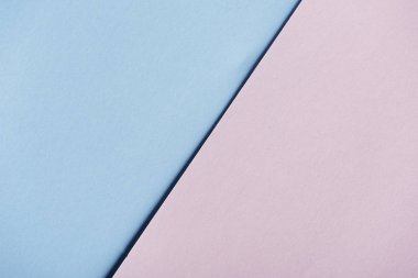 Soyut pastel geometri yaratıcı arka plan açık pembe ve mavi. Modern ve trendy en az kağıt kompozisyon. Düz yatıyordu minimalist düzeni