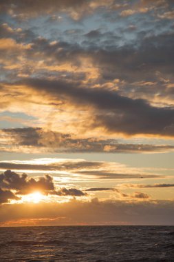 günbatımı denize. Estonya. Europe