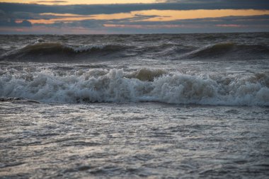 günbatımı denize. Estonya. Europe