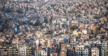 Katmandu Vadisi 'nin ve şehrin en üst manzarası.