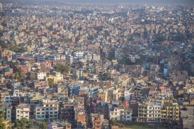 Katmandu Vadisi 'nin ve şehrin en üst manzarası.