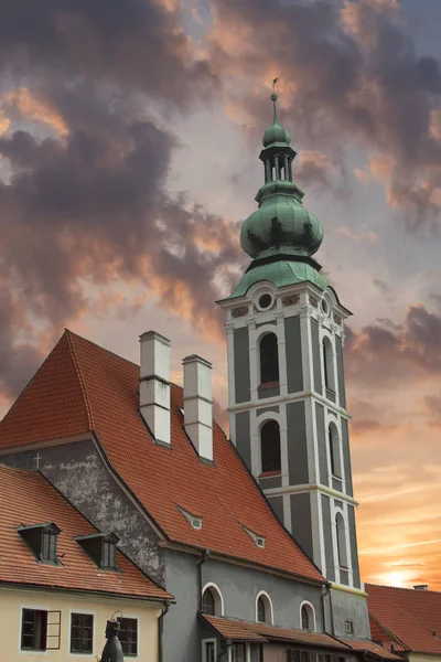 Cesky Krumlov - city South Bohemia Çek Cumhuriyeti bölge. Vltava Nehri üzerinde yer alan. Unesco Dünya Mirası ilan.