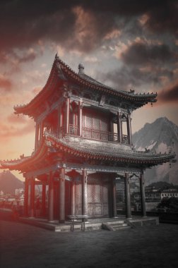 Xian şehir duvarı. Çin mimarisinin en büyük anıtı.