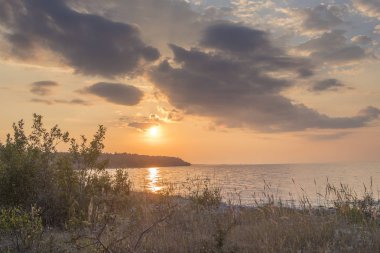 günbatımı denize. Estonya. Europe