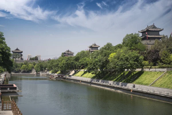Сянь Міська Стіна Найбільший Пам Ятник Китайській Архітектурі — стокове фото