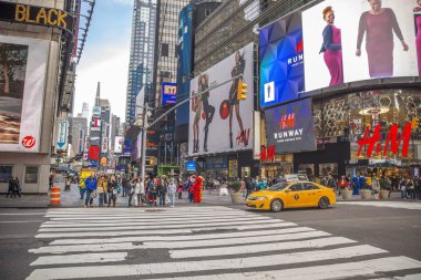 New York City-Ekim 14: Manhattan Street, 14 Ekim 2017 Manhattan, New York'ta. ABD.