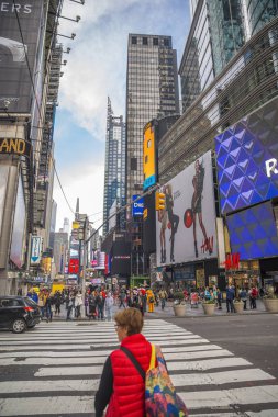 New York City-Ekim 14: Manhattan Street, 14 Ekim 2017 Manhattan, New York'ta. ABD.