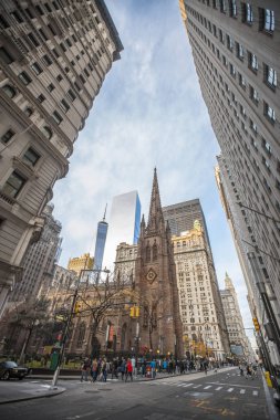 New York City-Ekim 14: Manhattan Street, 14 Ekim 2017 Manhattan, New York'ta. ABD.