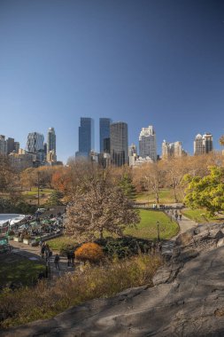 New York City-Ekim 14: Manhattan Street, 14 Ekim 2017 Manhattan, New York'ta. ABD.