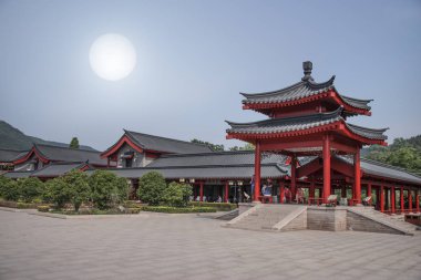 Shaolin, Çin - 15 Haziran 2017. Shaolin Temple Kung-Fu, şarkı şarkı bölge, Dengfeng şehri, Henan Eyaleti