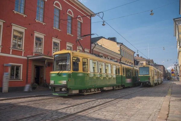 赫尔辛基古老的街道 市中心 — 图库照片