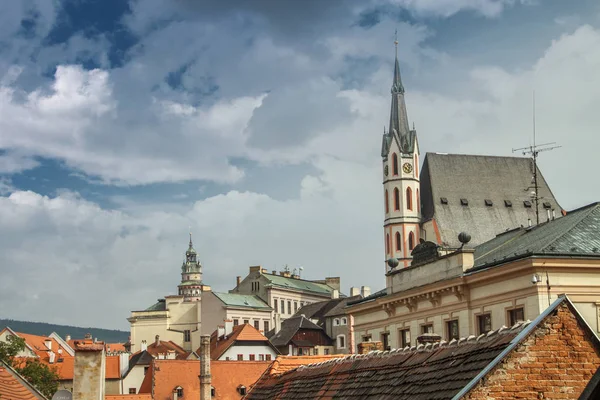 Cesky Krumlov - city South Bohemia Çek Cumhuriyeti bölge. Vltava Nehri üzerinde yer alan. Unesco Dünya Mirası ilan.