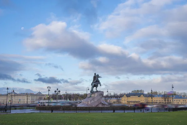Cavalier Bronze Empereur Pierre Saint Pétersbourg Russie — Photo