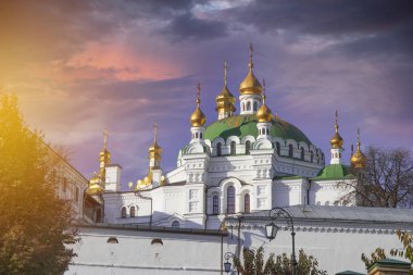 kiev pechersk lavra, unesco Dünya Mirası listesinde bulunan Ortodoks Manastırı görünümü. Ukrayna