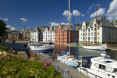Alesund Norveç 'te bir şehirdir. Kuzey Avrupa