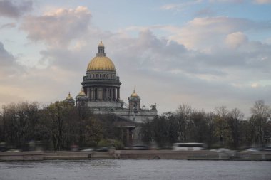 Aziz Isaac Katedrali. St. Petersburg 'daki en büyük Ortodoks kilisesi..