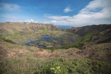 Rano Kau volkanı, Paskalya adası.