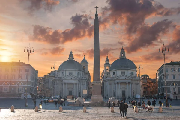 罗马的Popolo广场 — 图库照片
