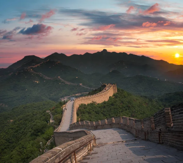 Vista de la gran muralla china — Foto de Stock